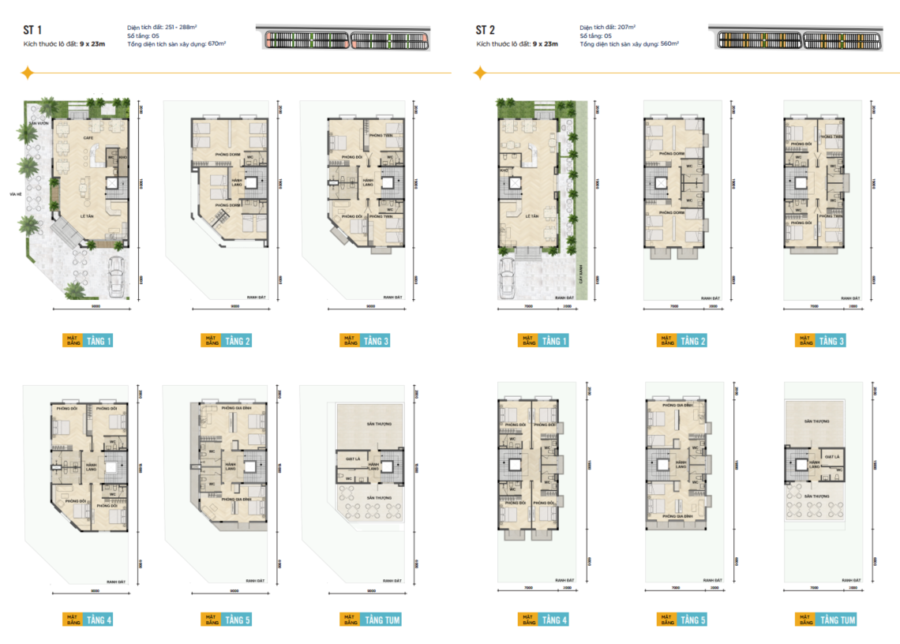 Mẫu nhà boutique hotel novaworld phan thiết