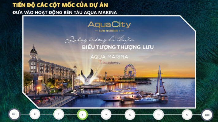 đưua vào hoạt động bến tàu aqua marina