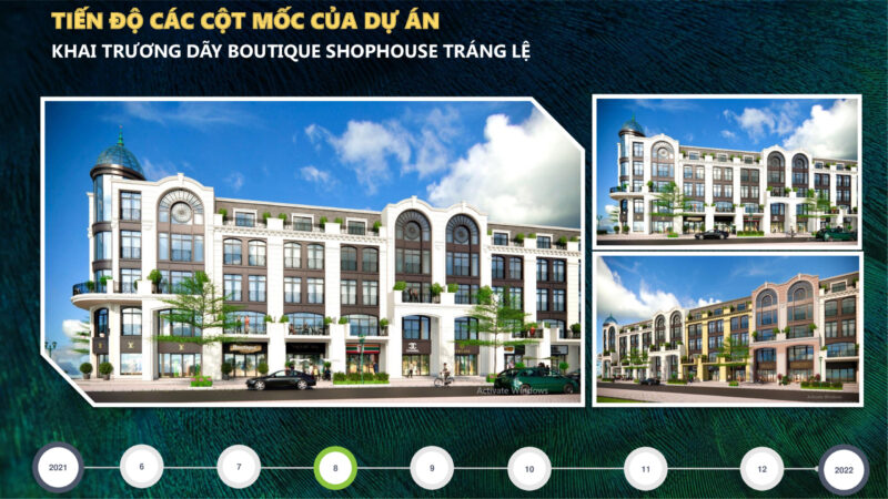 khai trương dãy boutique shophouse tráng lệ tháng 8/2021