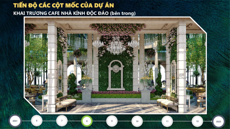 khai trương cafe nhà kính độc đáo tháng 8/2021 aqua city