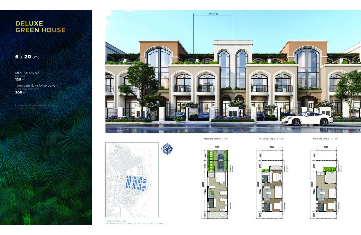 mẫu nhà phoenix north đảo phượng hoàng aqua city