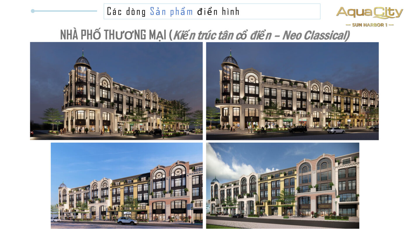 shophouse nhà phố thương mại sun harbor 1 aqua city