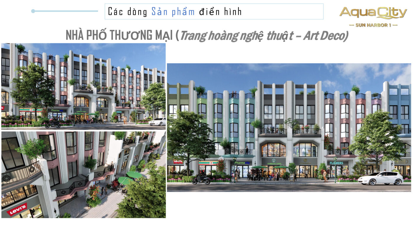 shophouse nhà phố thương mại sun harbor 1 aqua city