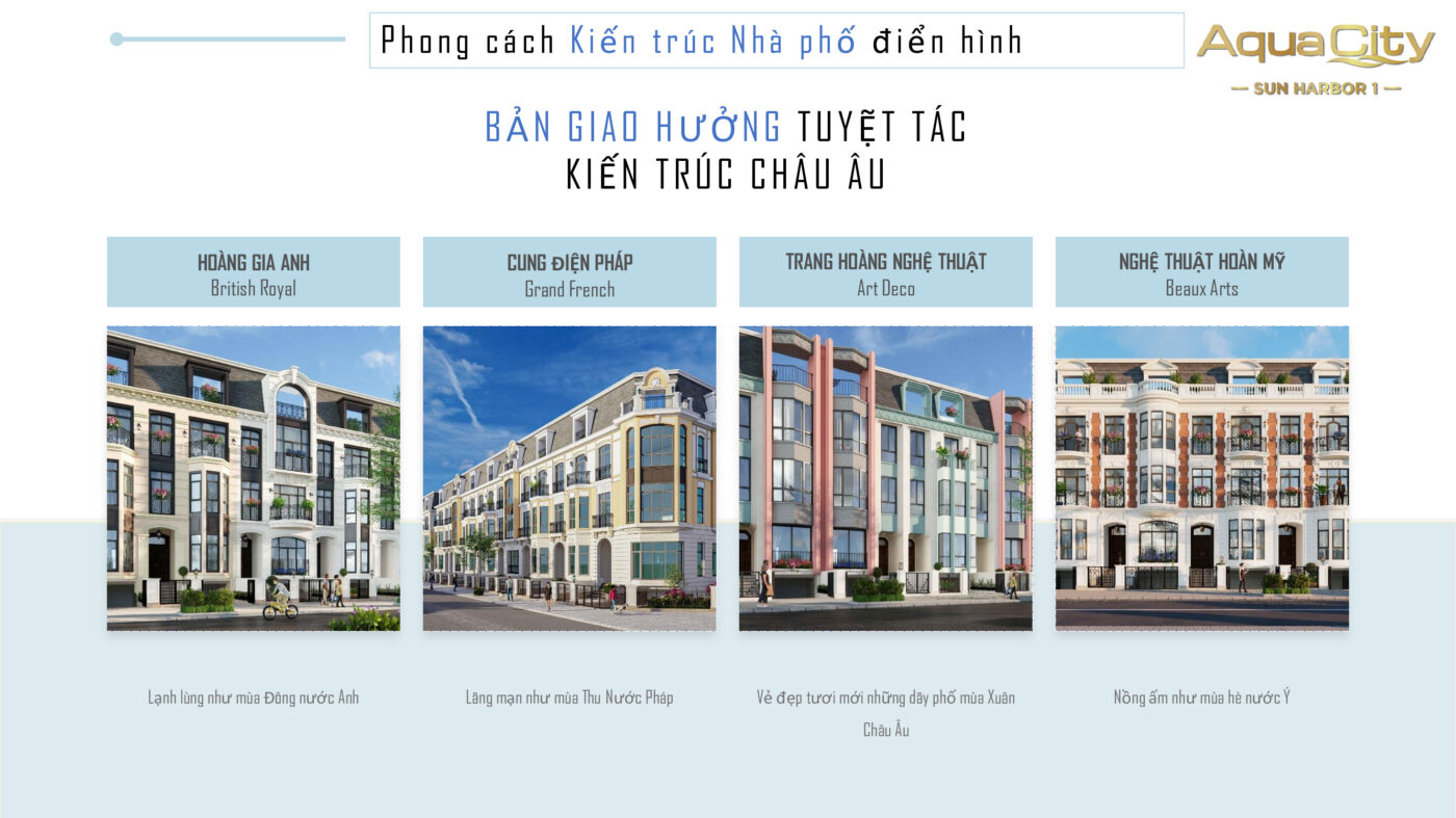 nhà phố sun harbor 1 aqua city