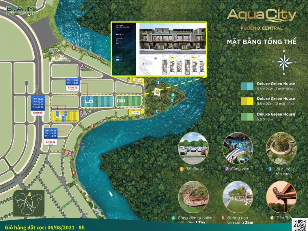 mặt bằng phoenix central đảo phượng hoàng aqua city