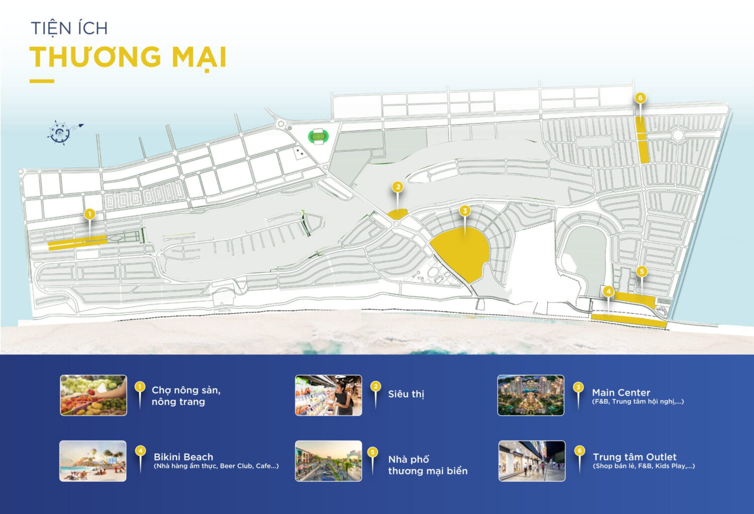 tiện ích về thương mại tại dự án novaworld phan thiết