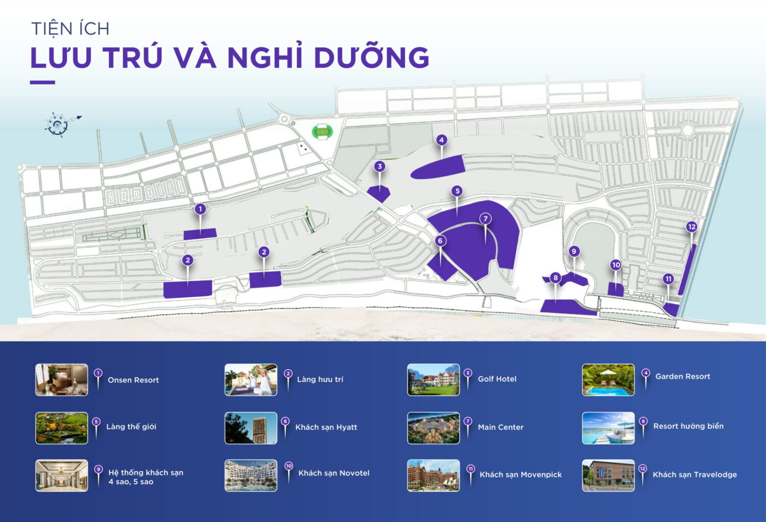 TIỆN ÍCH LƯU TRÚ VÀ NGHỈ DƯỠNG TẠI DỰ ÁN NOVAWORLD PHAN THIẾT