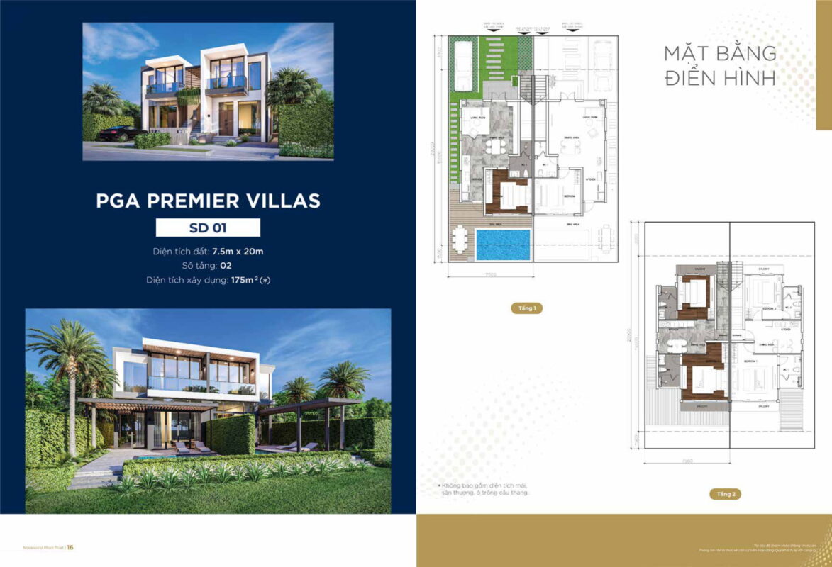 Mẫu nhà pga villas golf novaworld phan thiết