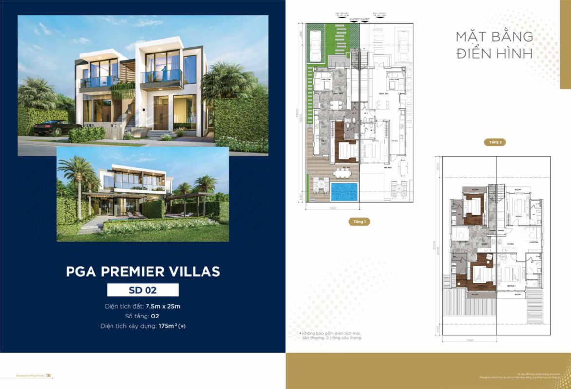 Mẫu nhà pga villas golf novaworld phan thiết