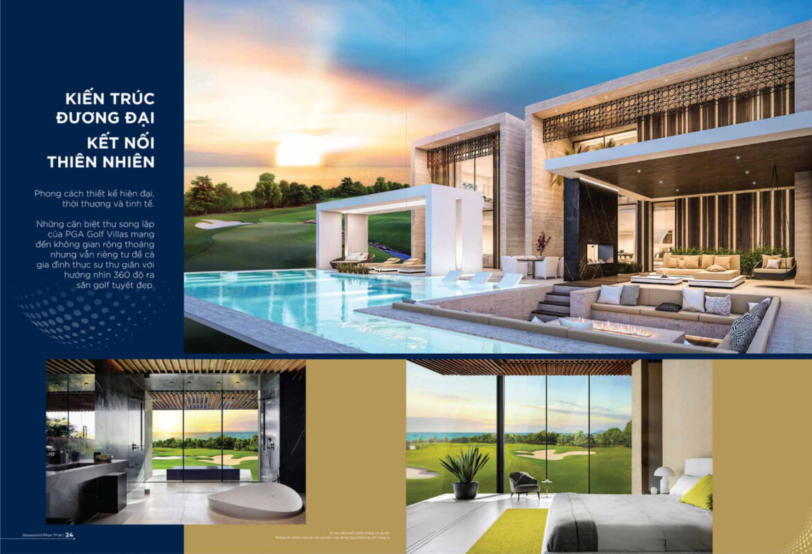Mẫu nhà pga villas golf novaworld phan thiết