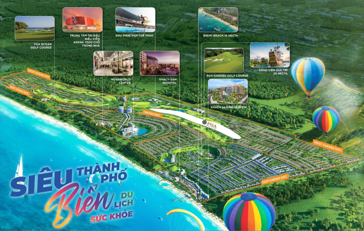 Vị trí PGA Villas golf