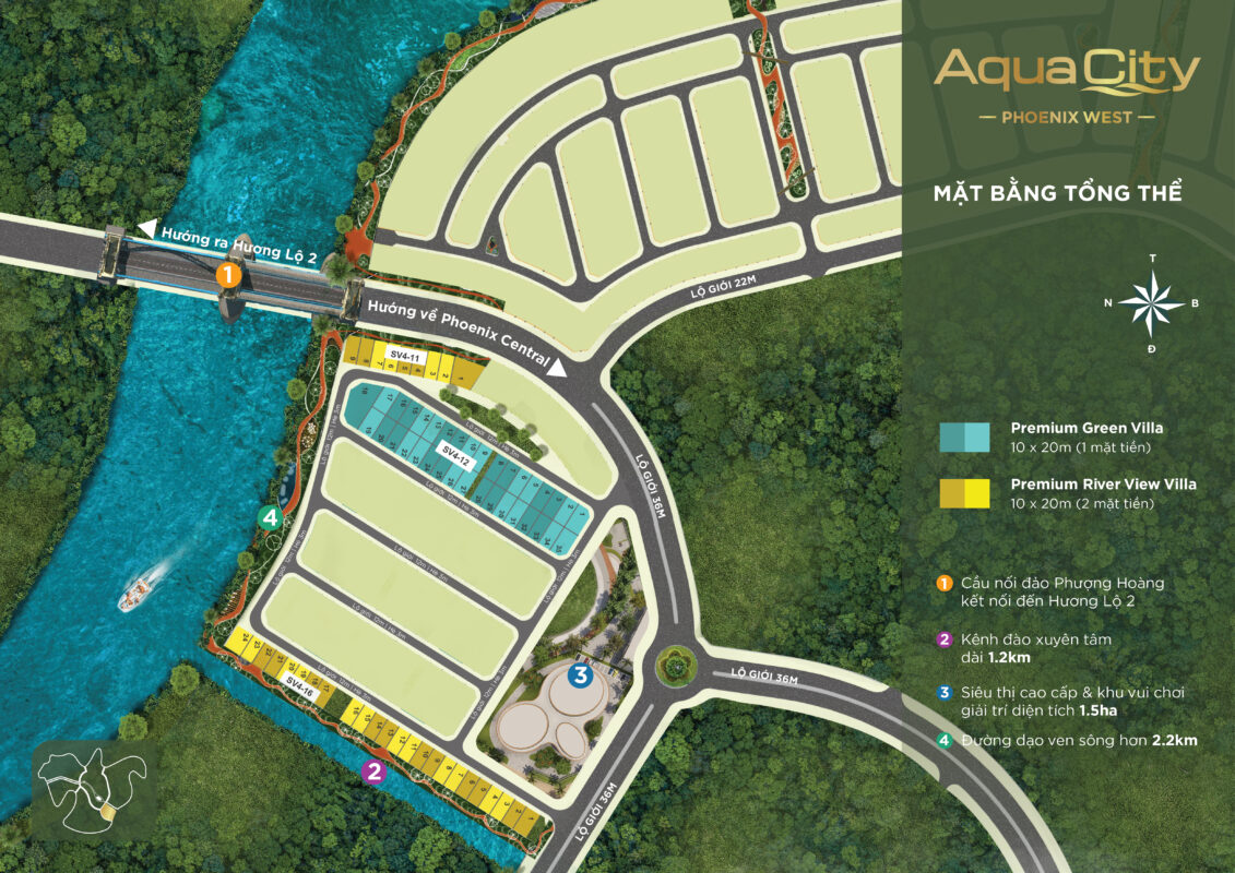 mặt bằng phoenix west đảo phượng hoang aqua city