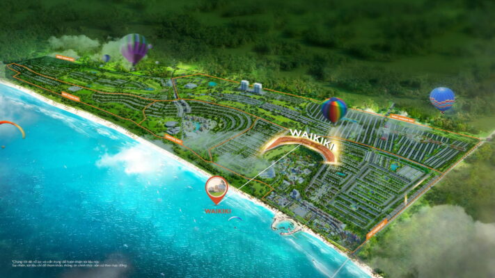 vị trí phân khu Waikiki