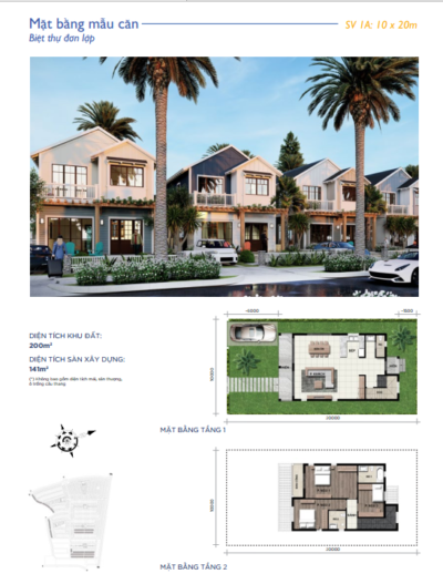 mẫu biệt thự đơn lập 10x20 florrida 1 novaworld phan thiết