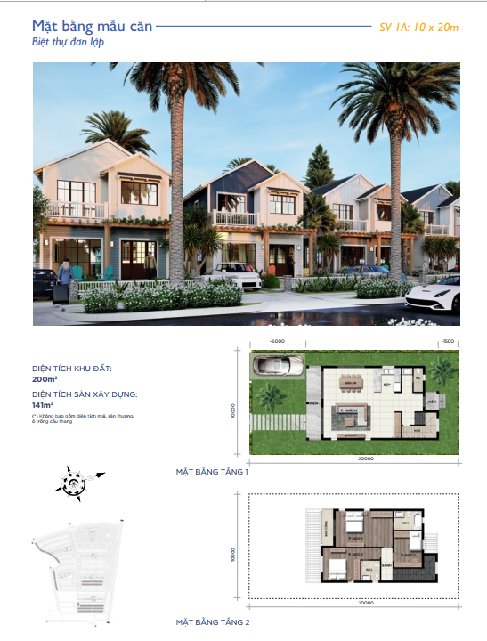 chuyển nhượng mẫu nhà biệt thự 10x20 novaworld phan thiết