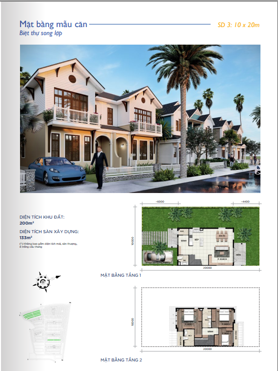 biệt thự song lập florida 10x20 novaworld phan thiết biệt thự song lập 10x20 Phân khu Florida