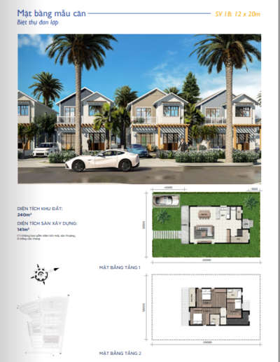 mẫu biệt thự đơn lập 12x20 florrida 1 novaworld phan thiết