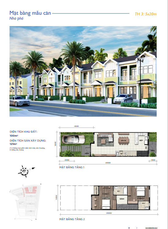 nhà phố 5x20 florida novaworld phan thiết Nhà phố 5x20 Phân khu Florida