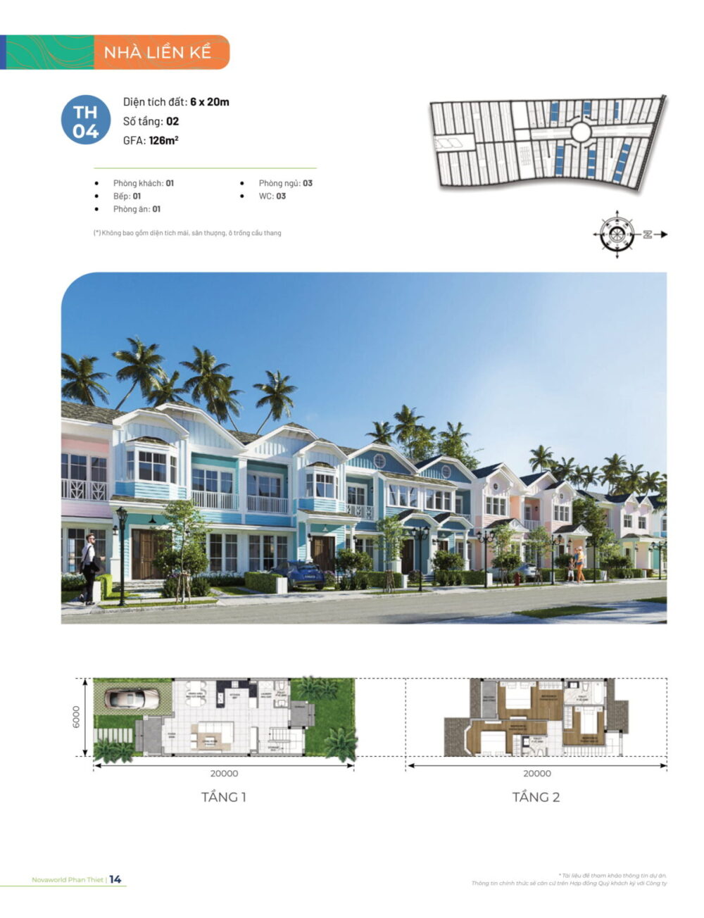 mẫu nhà phố 6x20 khu festival novaworld phan thiết