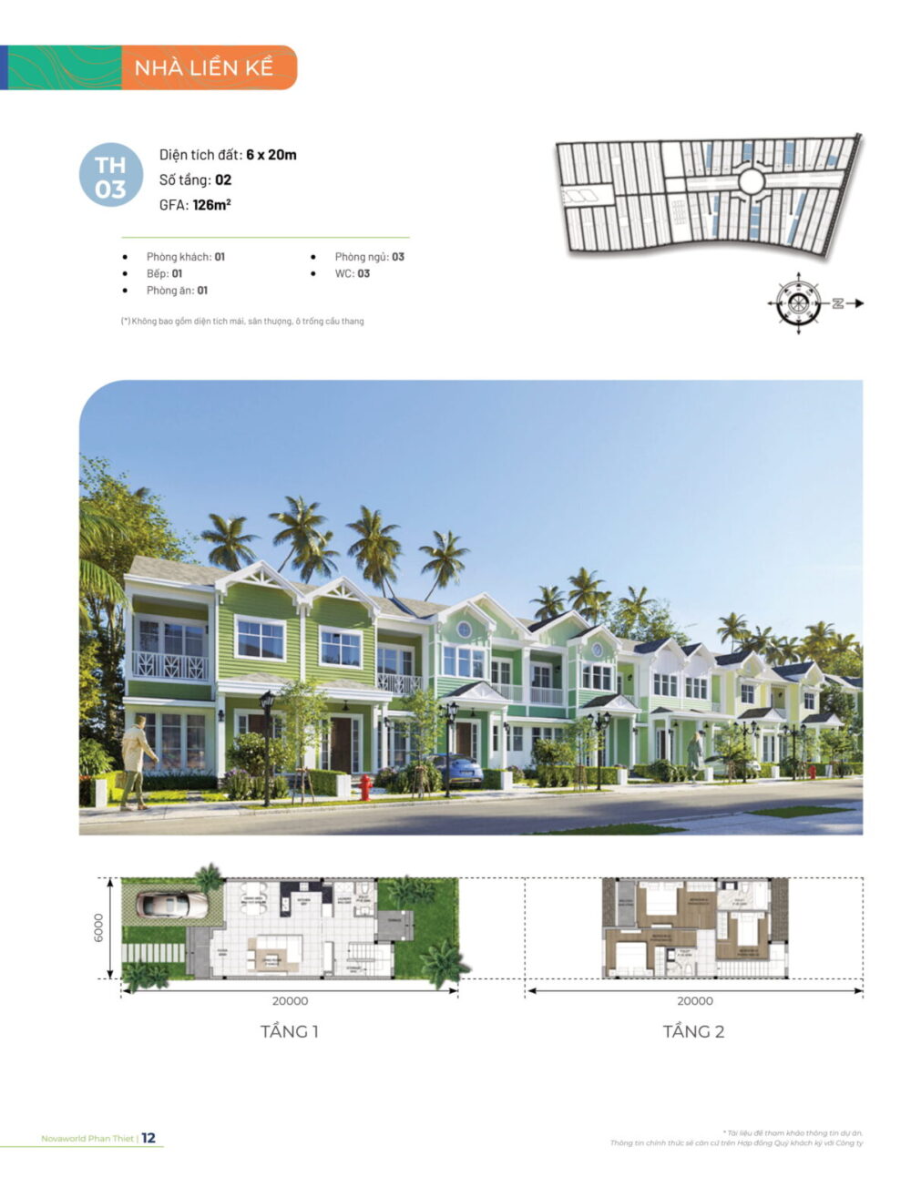 mẫu nhà phố 6x20 khu festival novaworld phan thiết