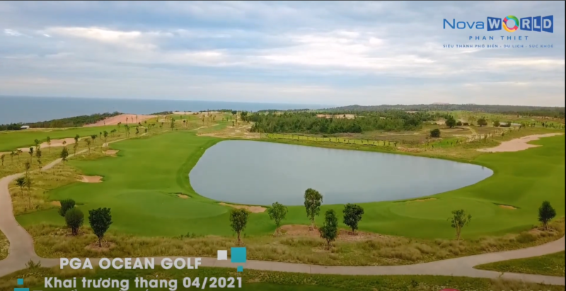tiến độ sân PGA golf novaworld phan thiết