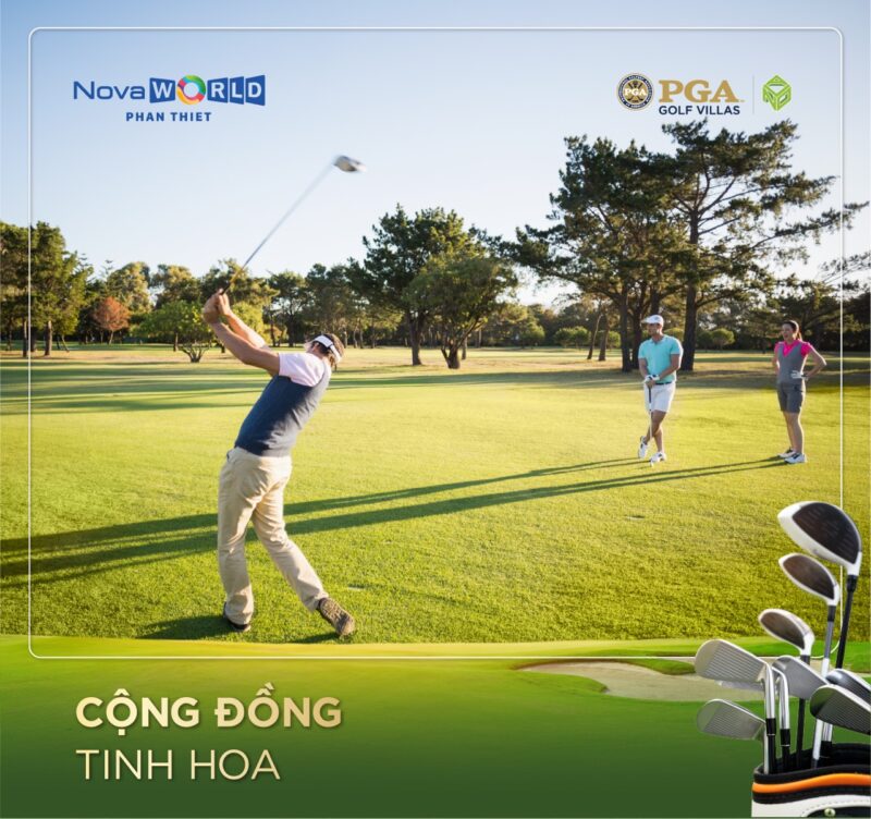 villas golf cộng đồng tinh hoa