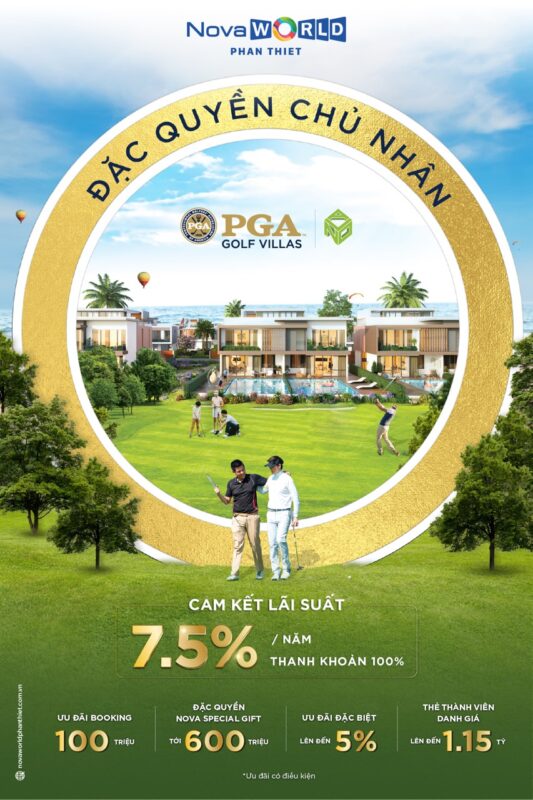 ưu đãi pga villa golf novaorld phan thiết
