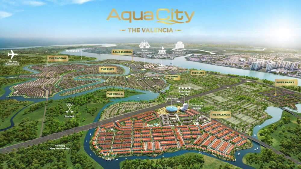 VỊ TRÍ PHÂN KHU THE VALENCIA - RIVER PARK 2