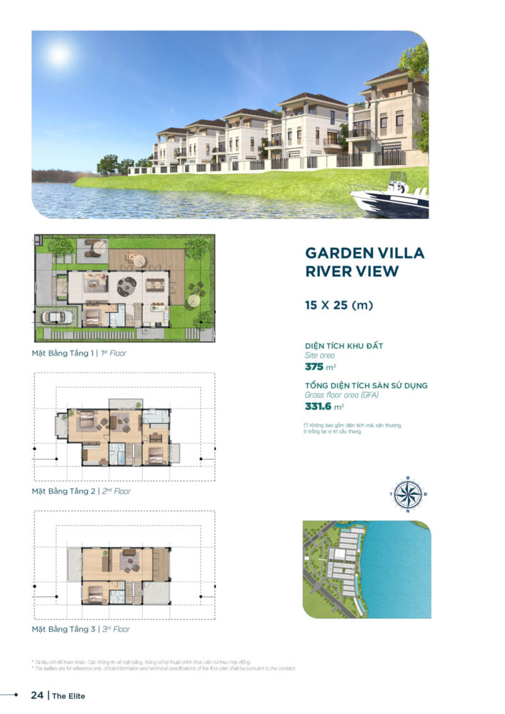 mẫu nhà Phân khu the elite Sun Harbor 3 aqua city