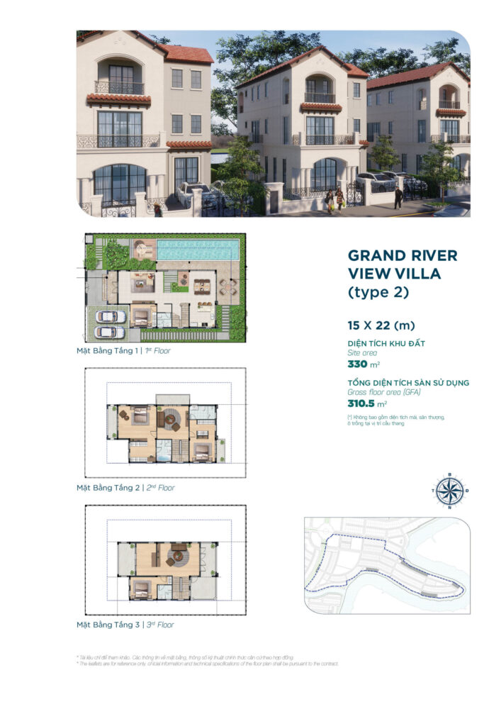mẫu nhà Phân khu the elite Sun Harbor 3 aqua city
