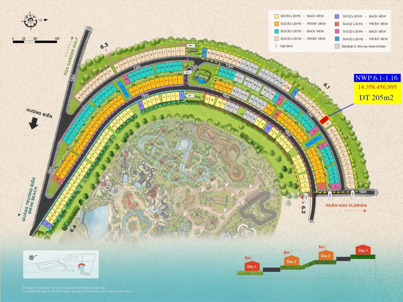 Vị trí biệt thự Waikiki