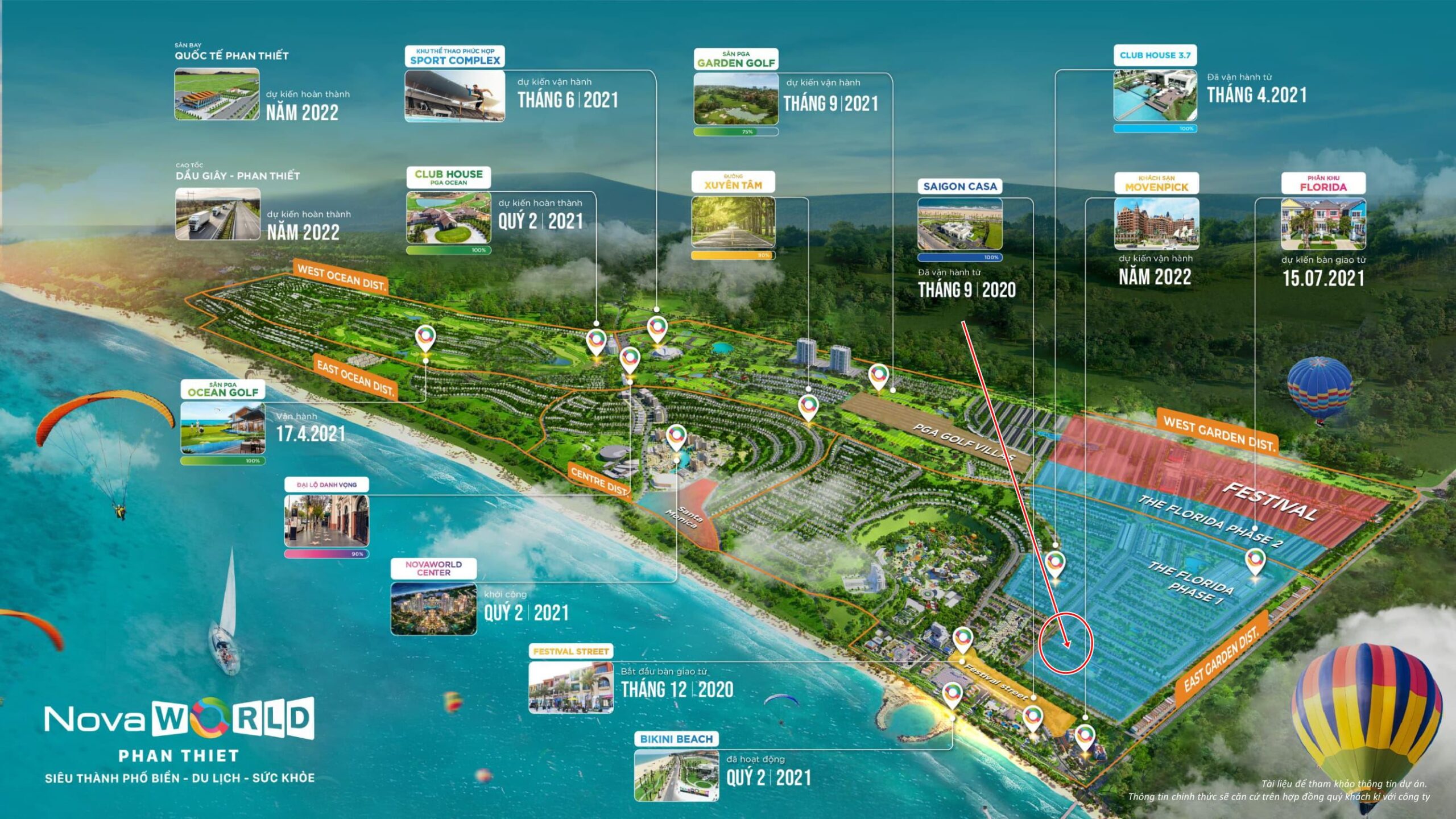 I.Vị trí căn Novaworld Phan Thiết Biệt thự Florida 1 căn 1.2-2.49
