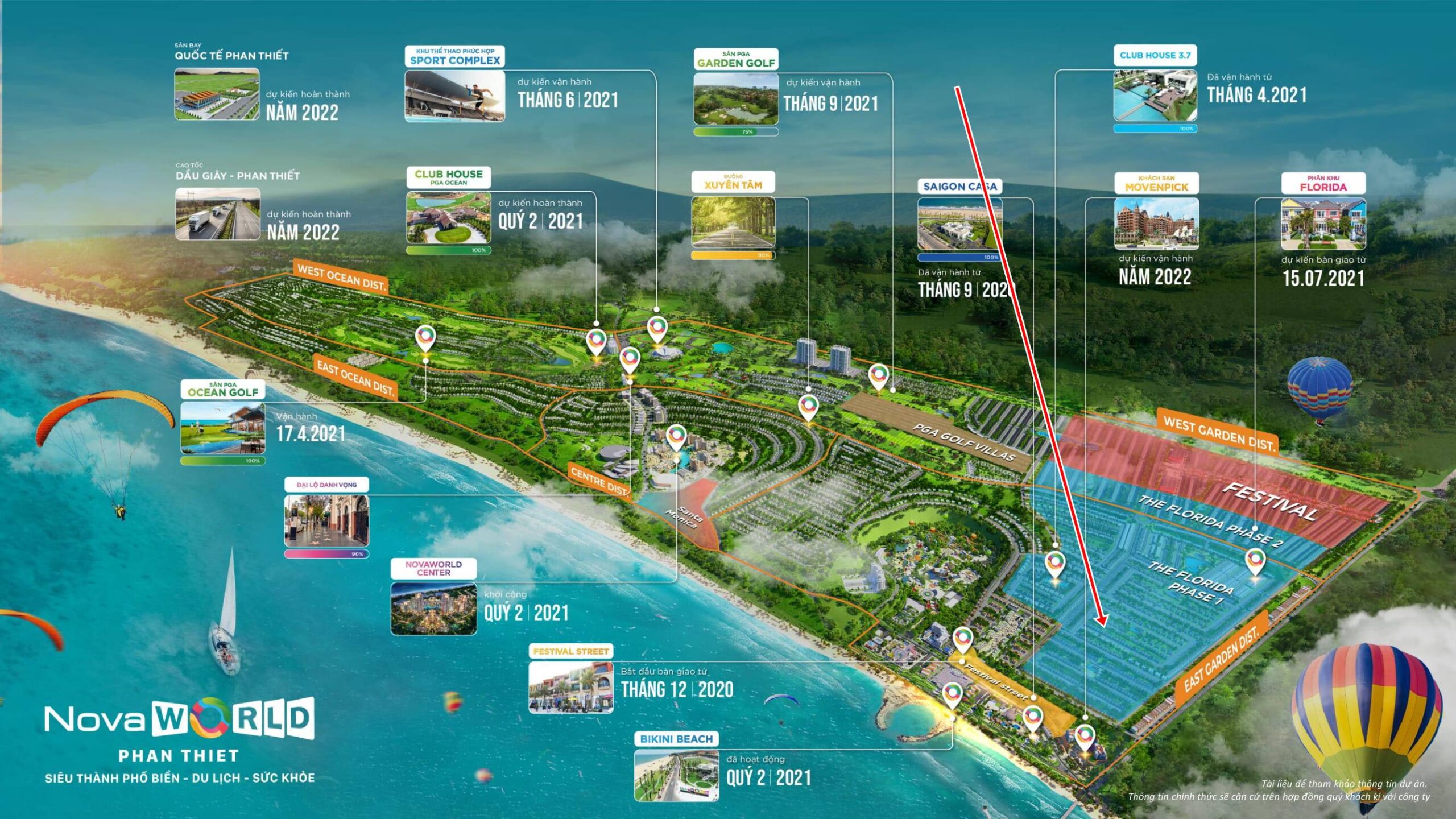 I.Vị trí căn Novaworld Phan Thiết Biệt thự Florida 1 căn 1.3-2.43