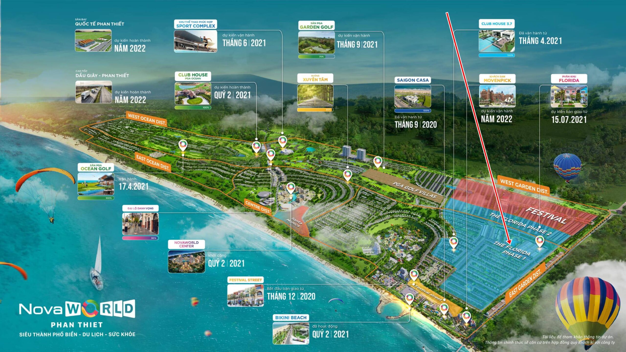 I.Vị trí căn Novaworld Phan Thiết nhà phố Florida 1 căn 1.5-1.114