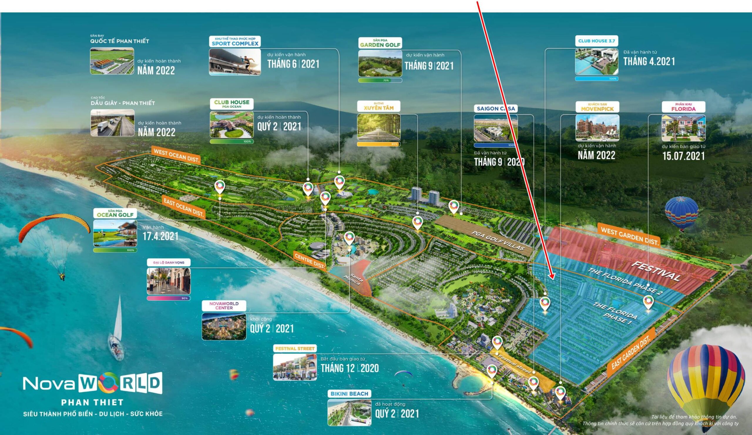 I.Vị trí căn Novaworld Phan Thiết Biệt thự Florida 1 căn 1.6-4.21
