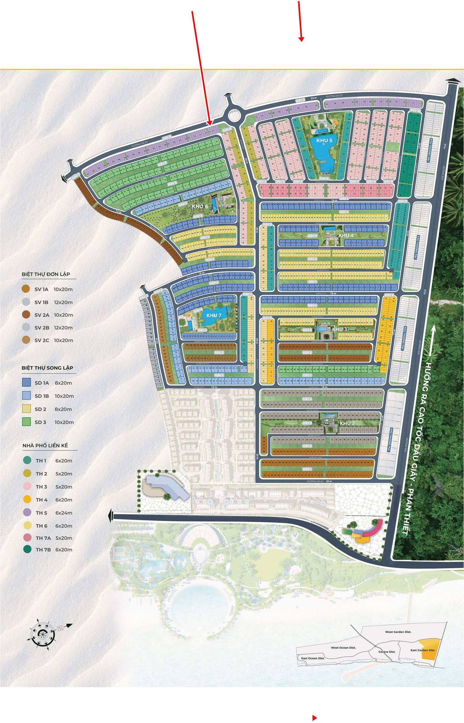 I.Vị trí căn Novaworld Phan Thiết Shophouse Florida 1 căn 1.6-3.03