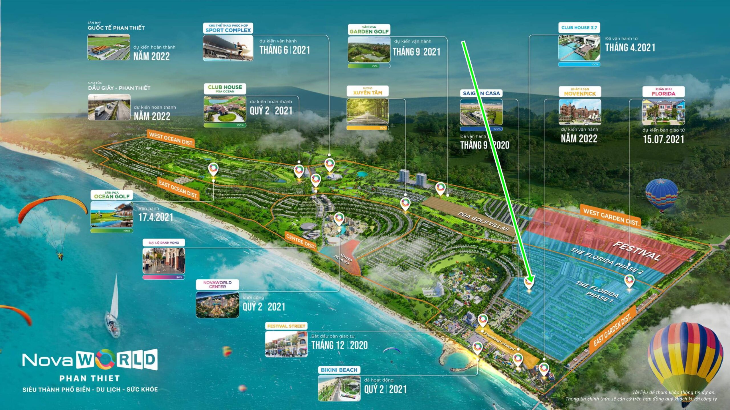 Vị trí căn Novaworld Phan Thiết biệt thự Florida 1 căn 1.7-4.53
