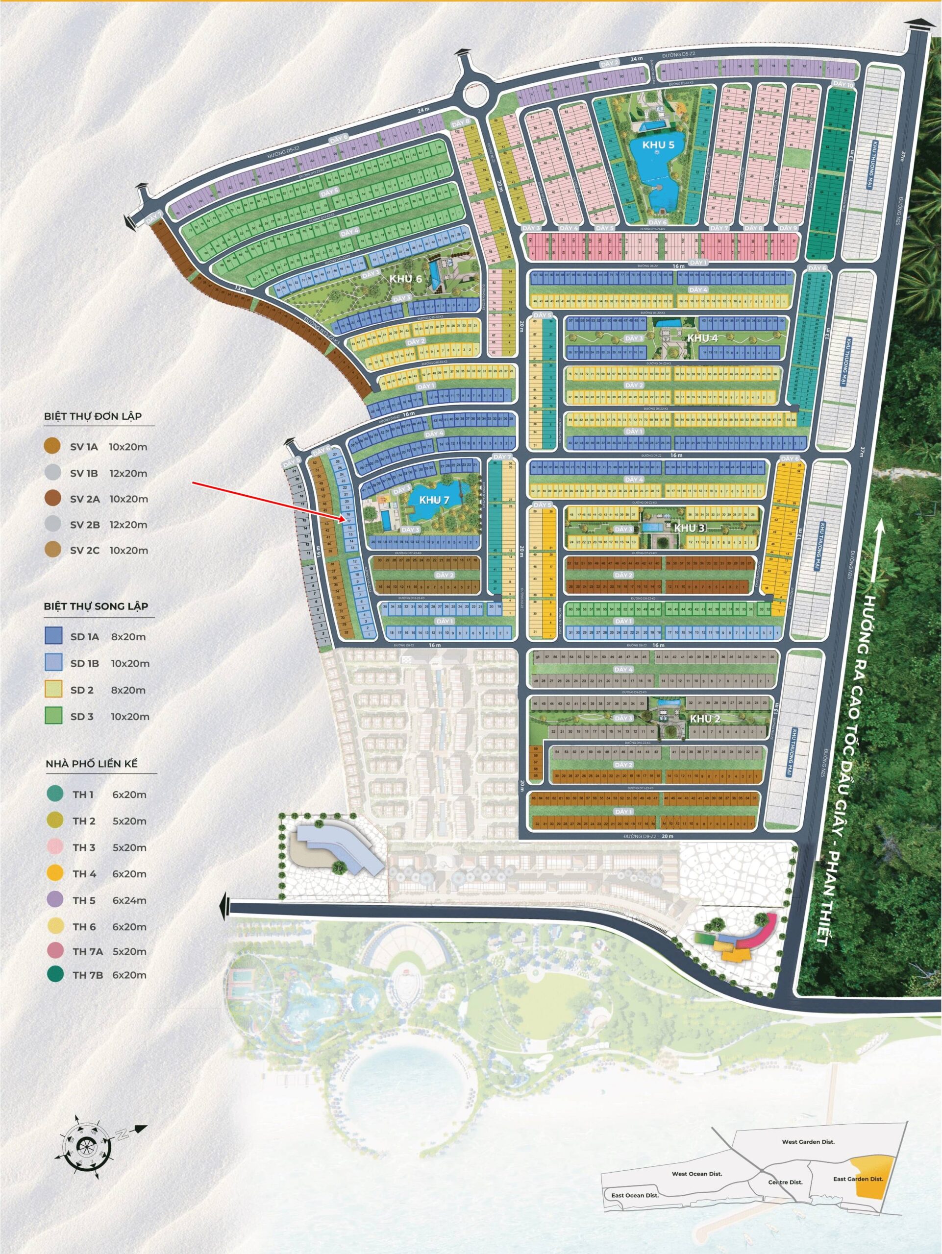 I.Vị trí căn Novaworld Phan Thiết Biệt thự Florida 1 căn 1.7-6.17
