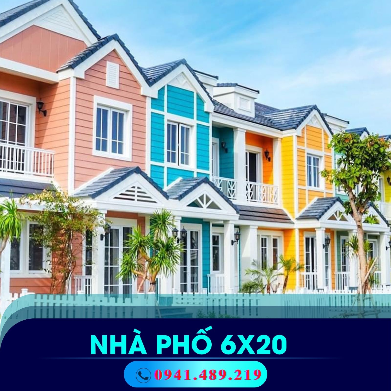 Mẫu nhà phố 6x20 Florida Novaworld phan thiết