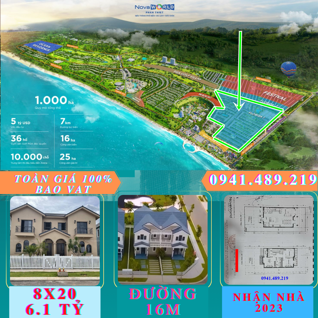 Giá biệt thự song lập novaworld phan thiết