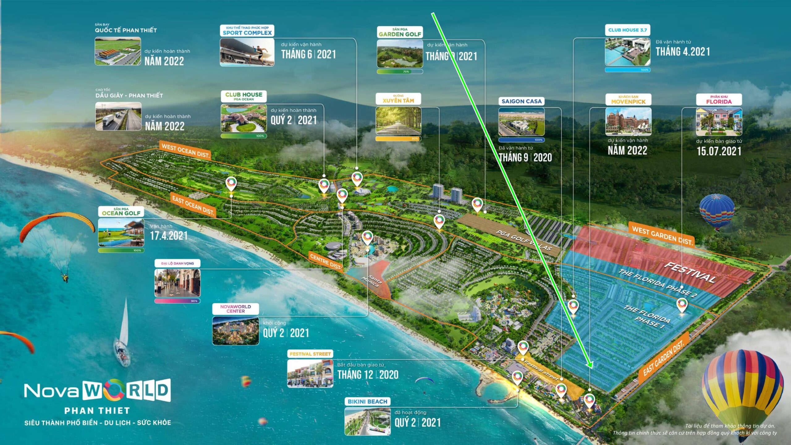 Vị trí căn Novaworld Phan Thiết nhà phố Florida 1 căn 1.2-2.14