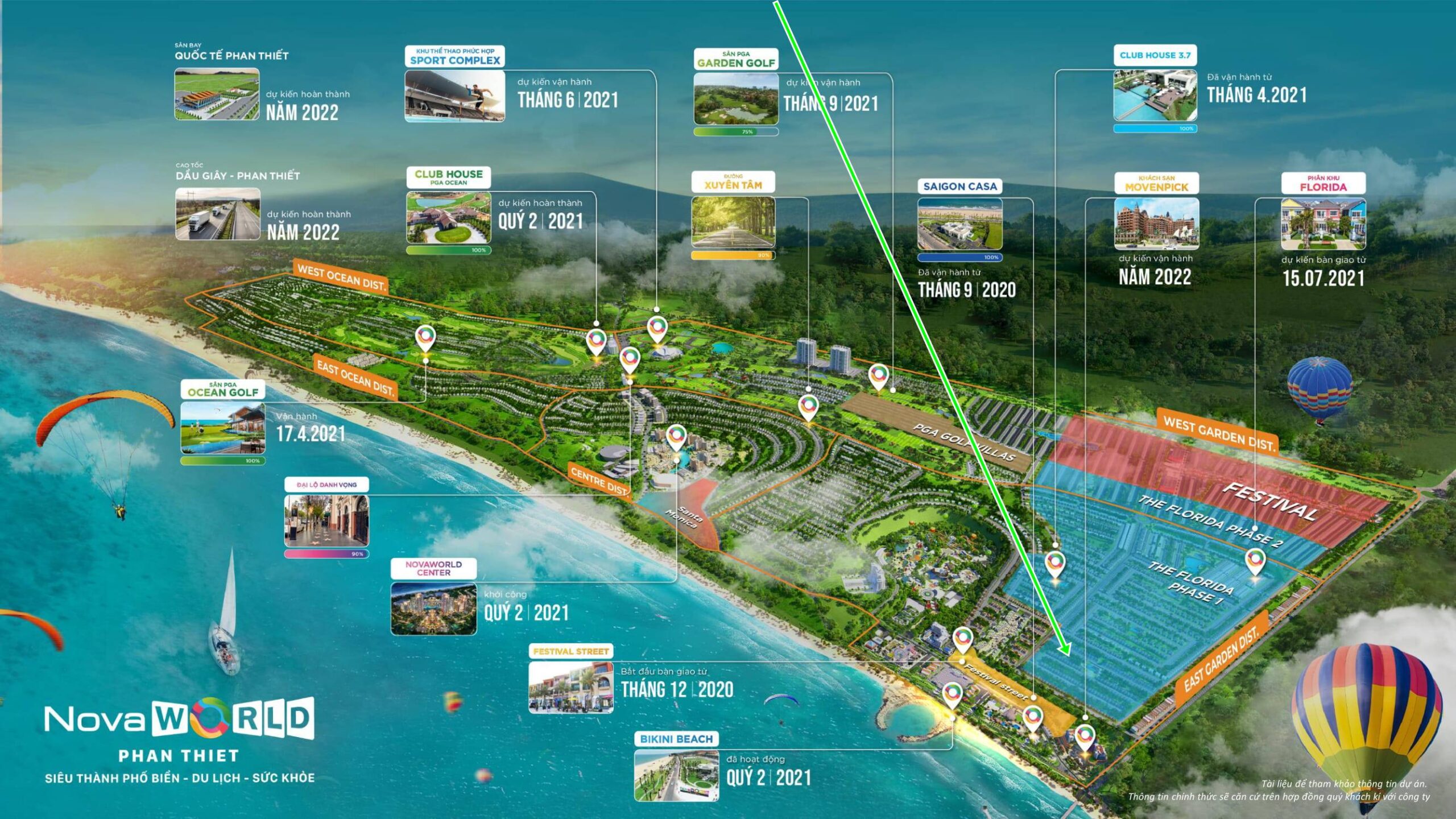 Vị trí căn Novaworld Phan Thiết Biệt thự Florida 1 căn 1.2-3.18