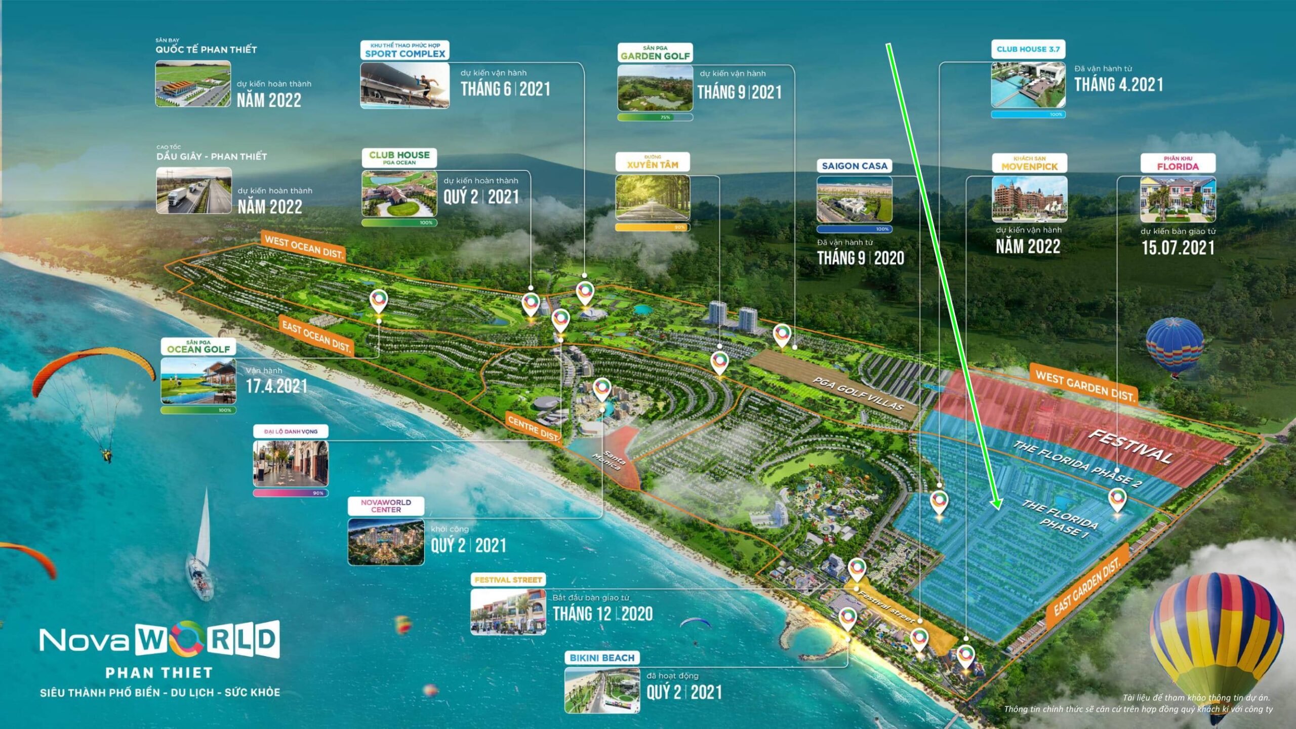 Vị trí căn Novaworld Phan Thiết nhà phố Florida 1 căn 1.4-5.26