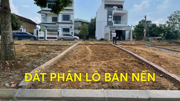 Đất phân lô bán nền là gì?